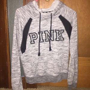 Black and Gray Pink Hoodie